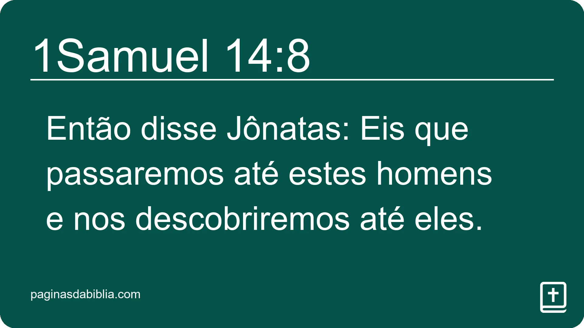 1Samuel 14:8