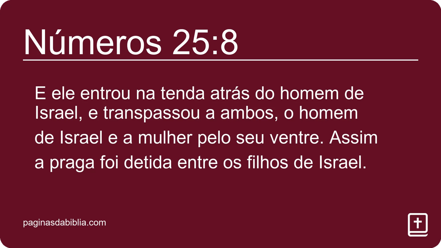 Números 25:8