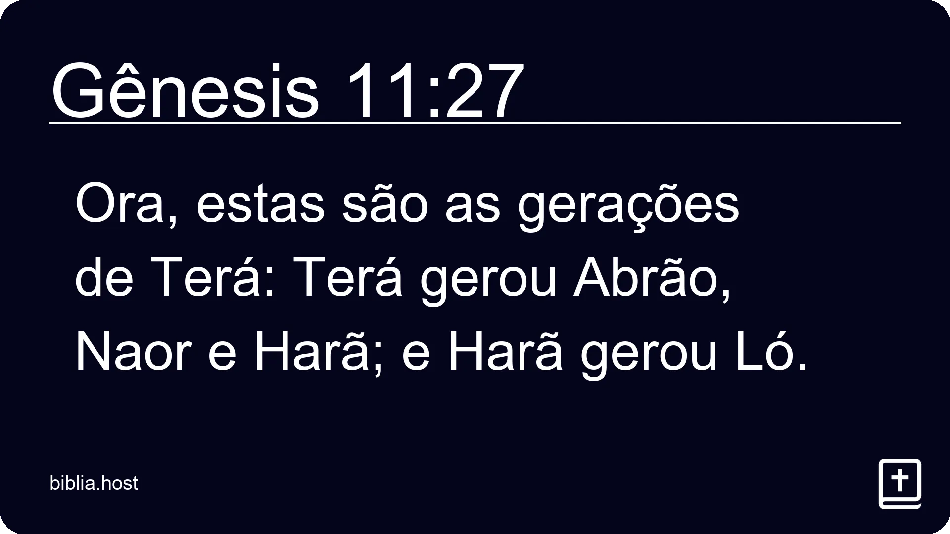 Gênesis 11:27