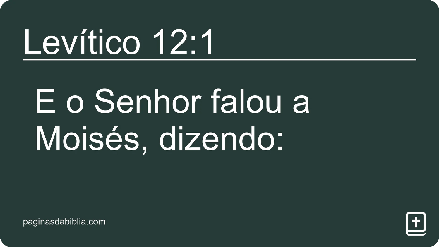 Levítico 12:1