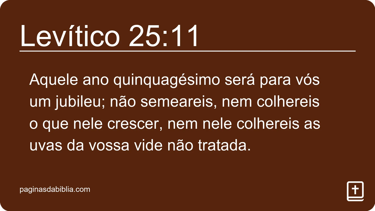 Levítico 25:11