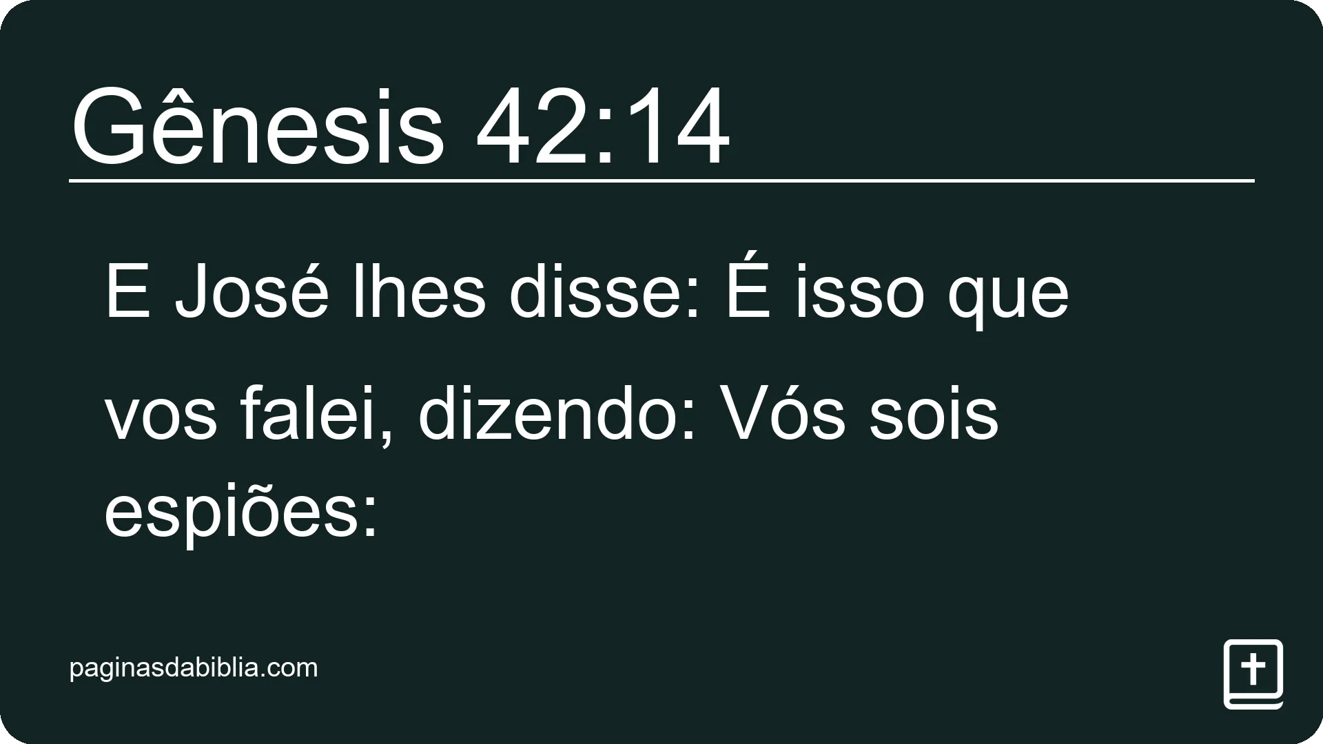 Gênesis 42:14