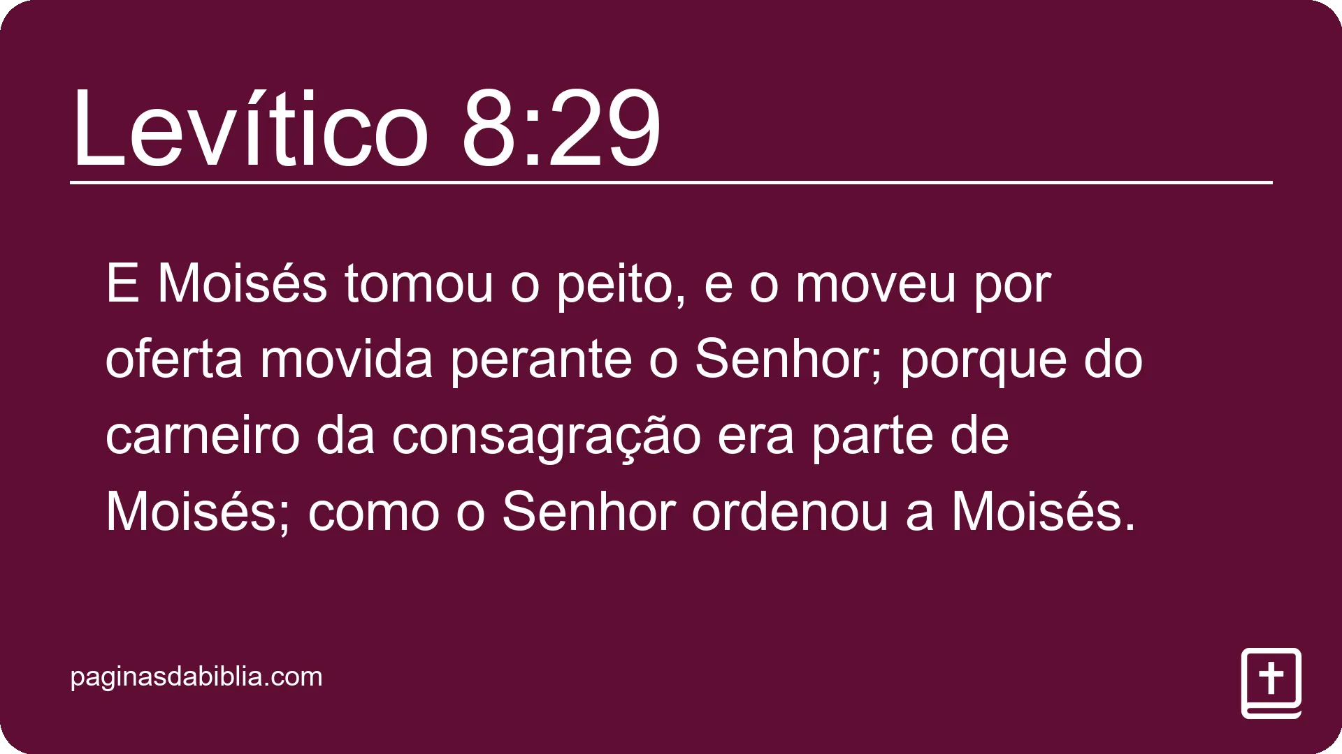 Levítico 8:29