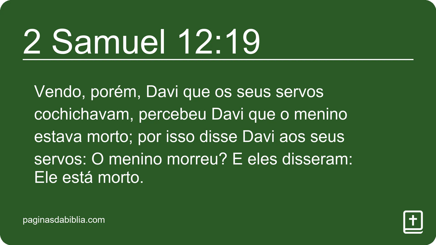 2 Samuel 12:19