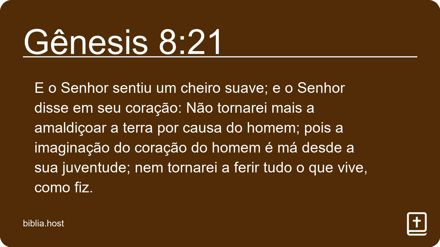 Gênesis 8:21