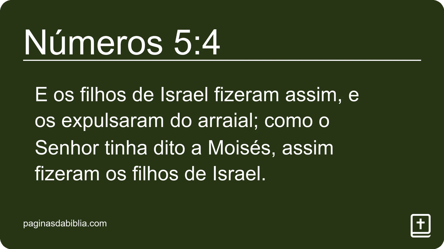 Números 5:4