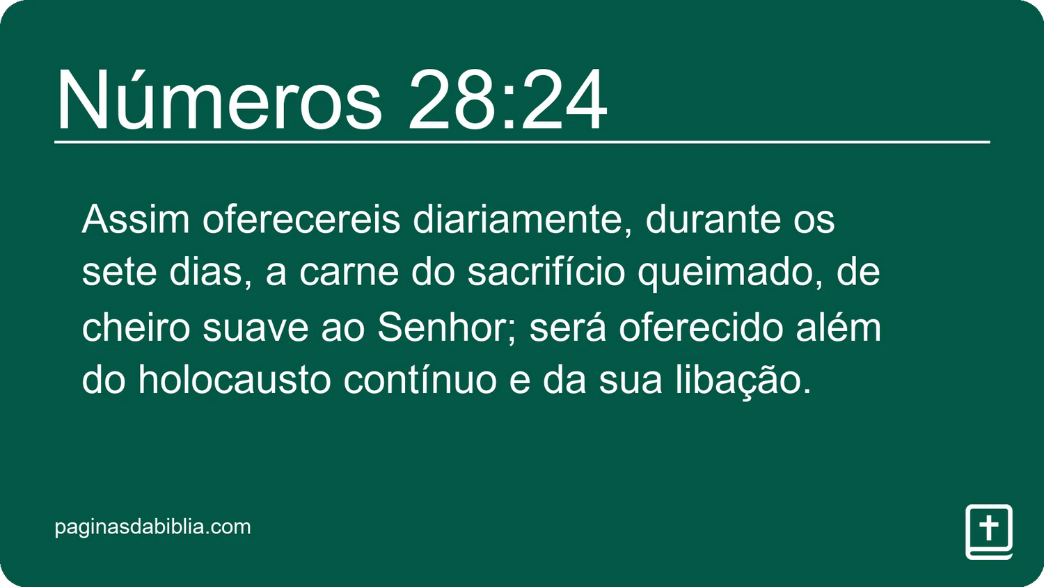 Números 28:24