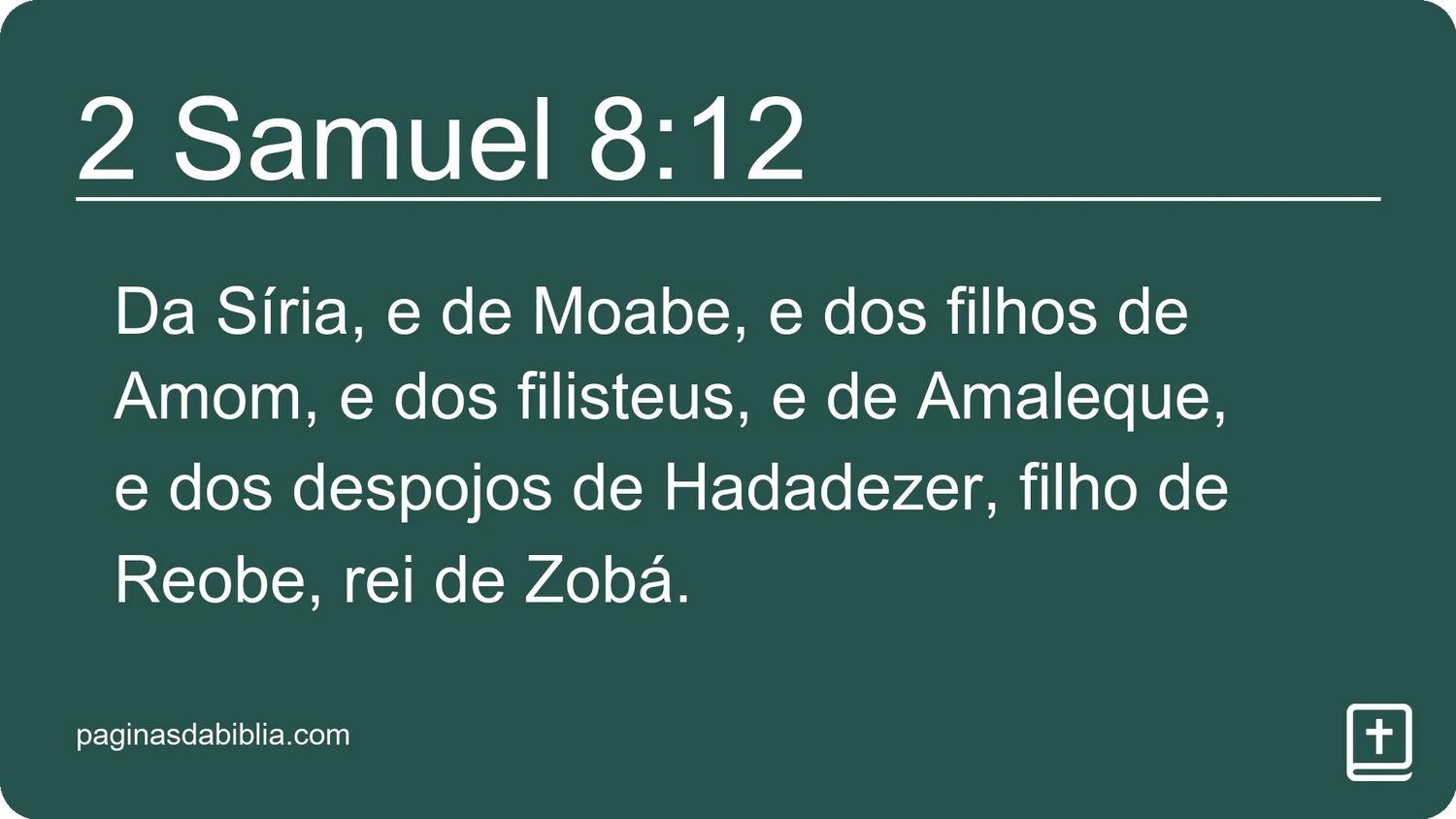 2 Samuel 8:12