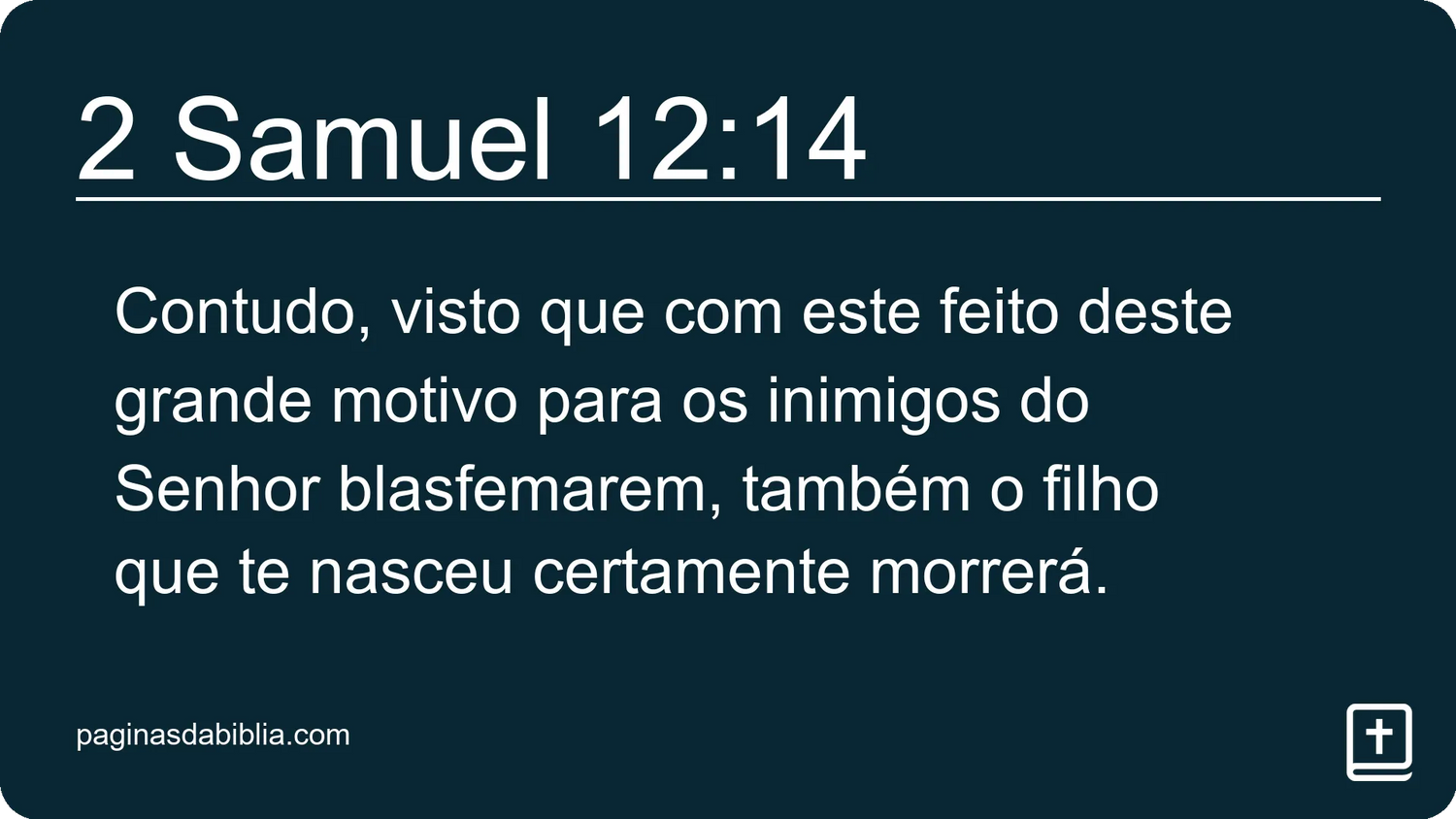 2 Samuel 12:14