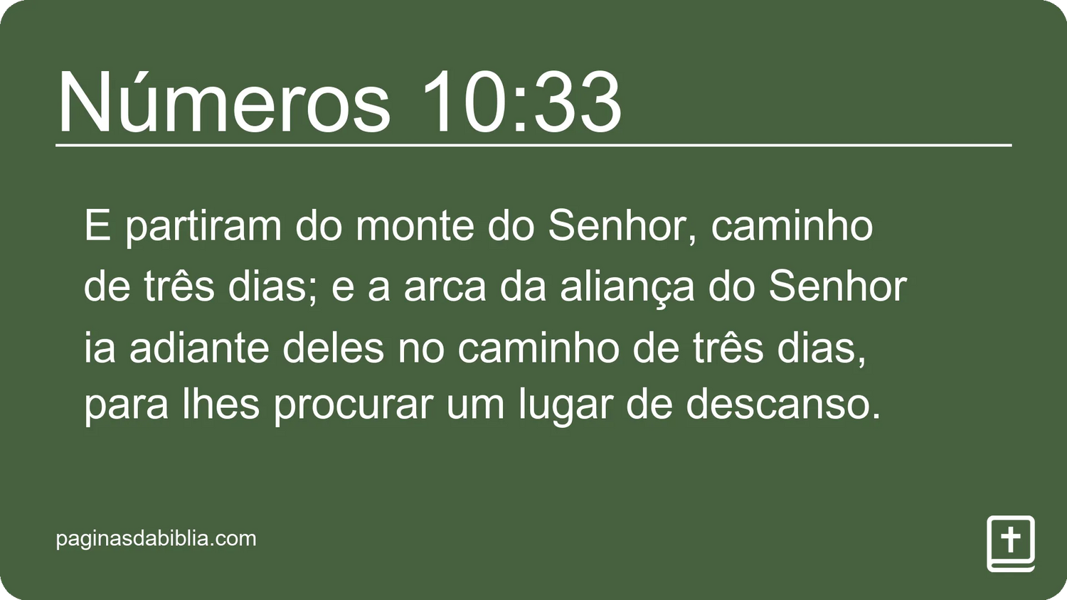 Números 10:33