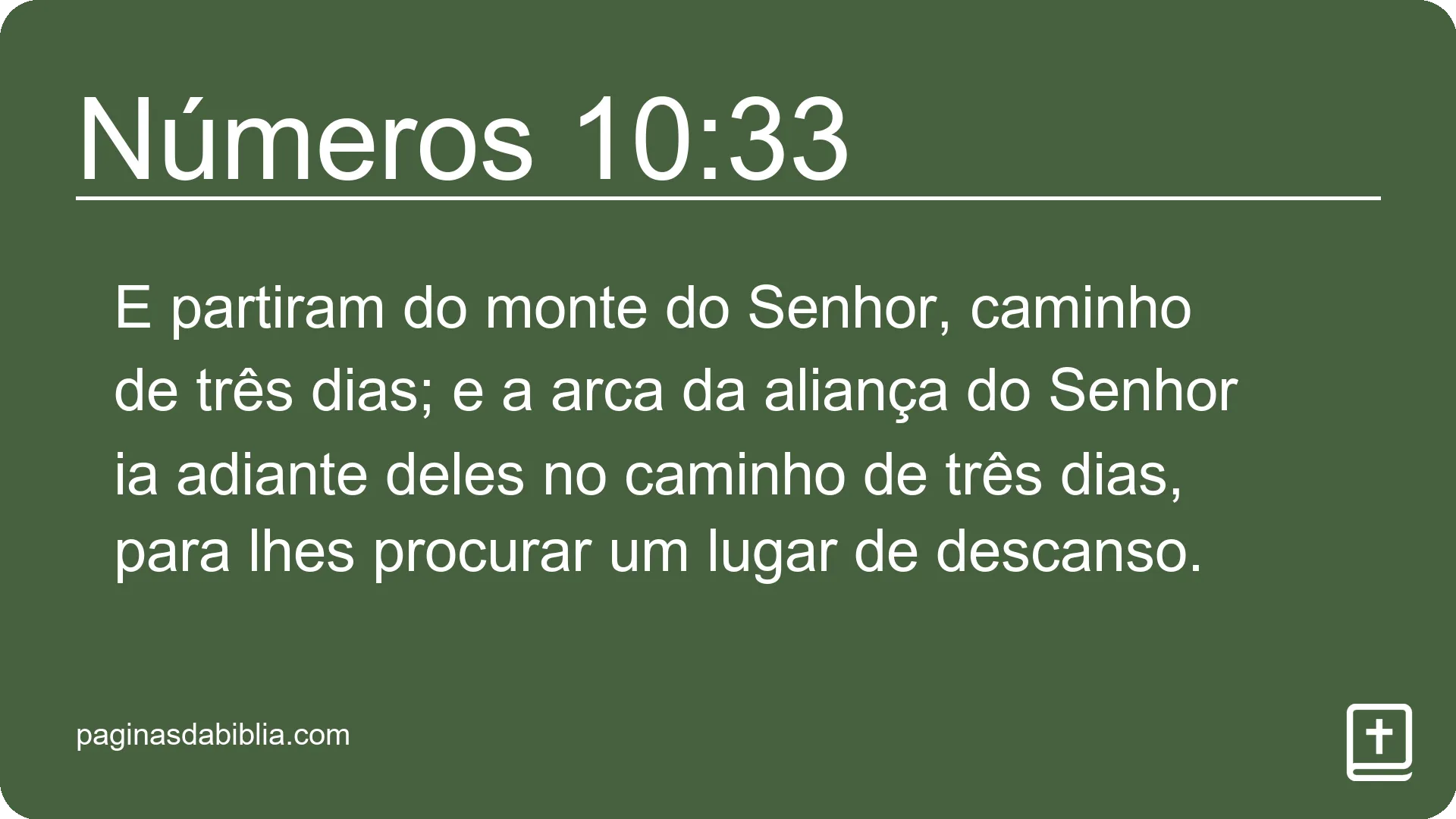 Números 10:33