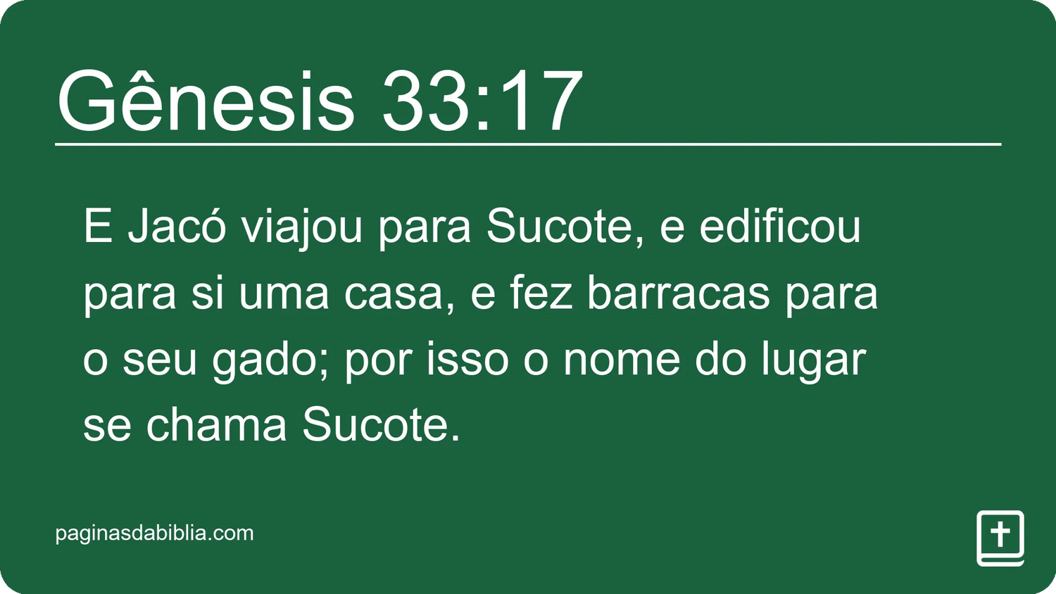 Gênesis 33:17