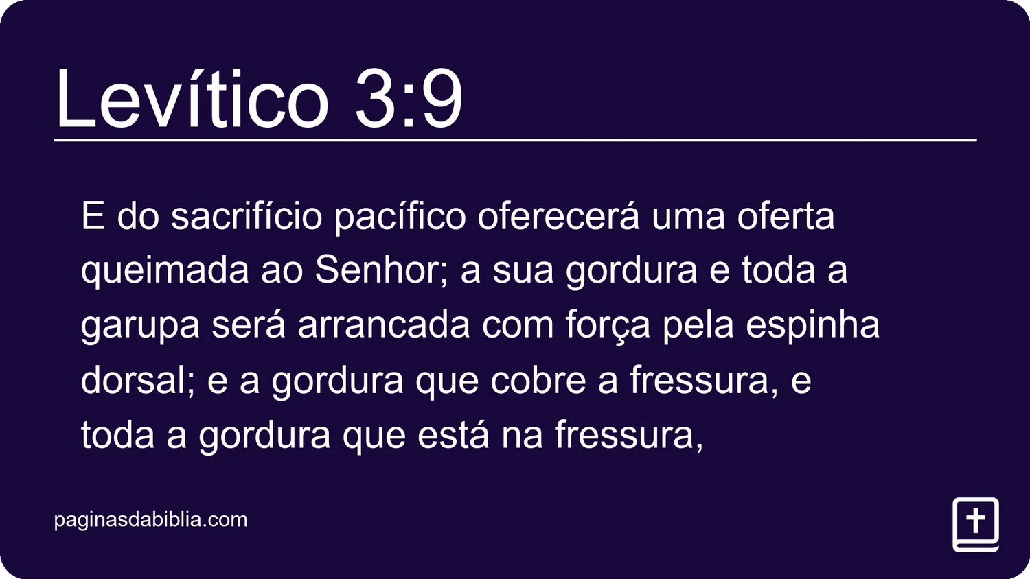 Levítico 3:9