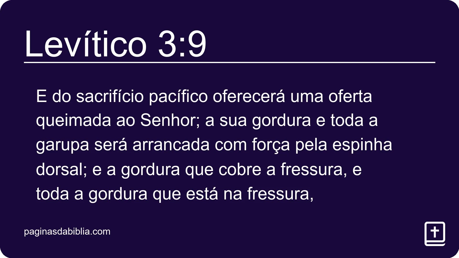 Levítico 3:9