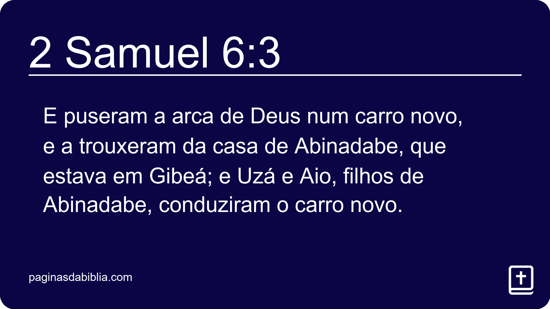 2 Samuel 6:3