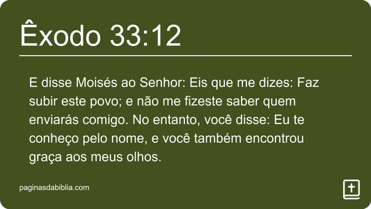 Êxodo 33:12