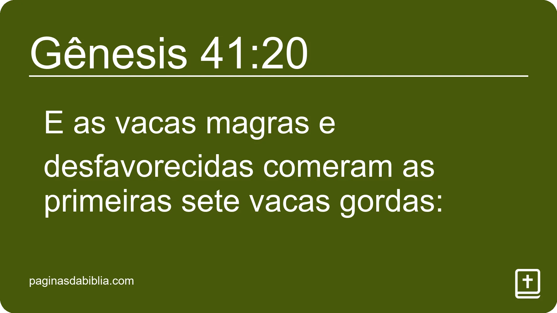 Gênesis 41:20