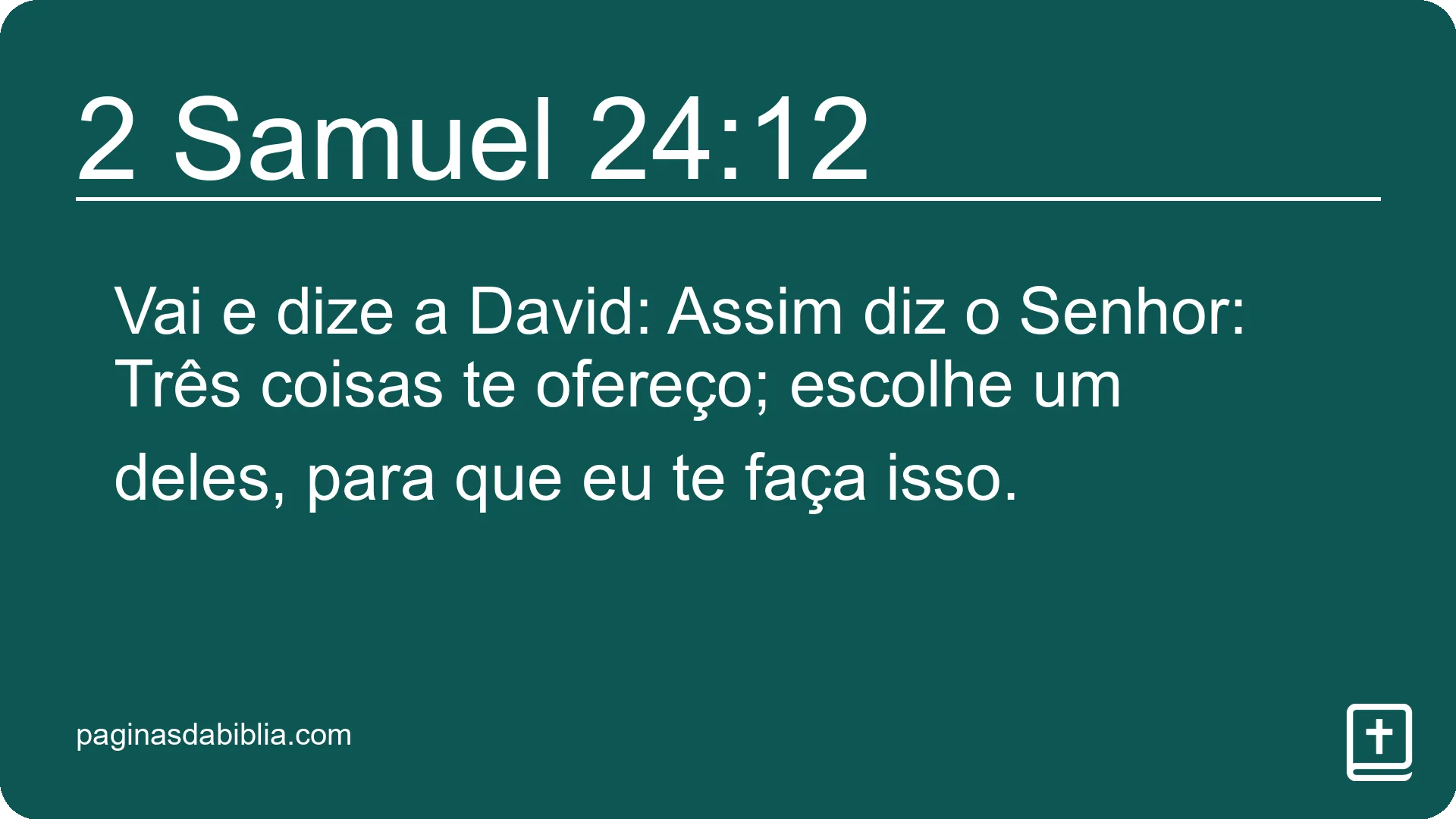 2 Samuel 24:12