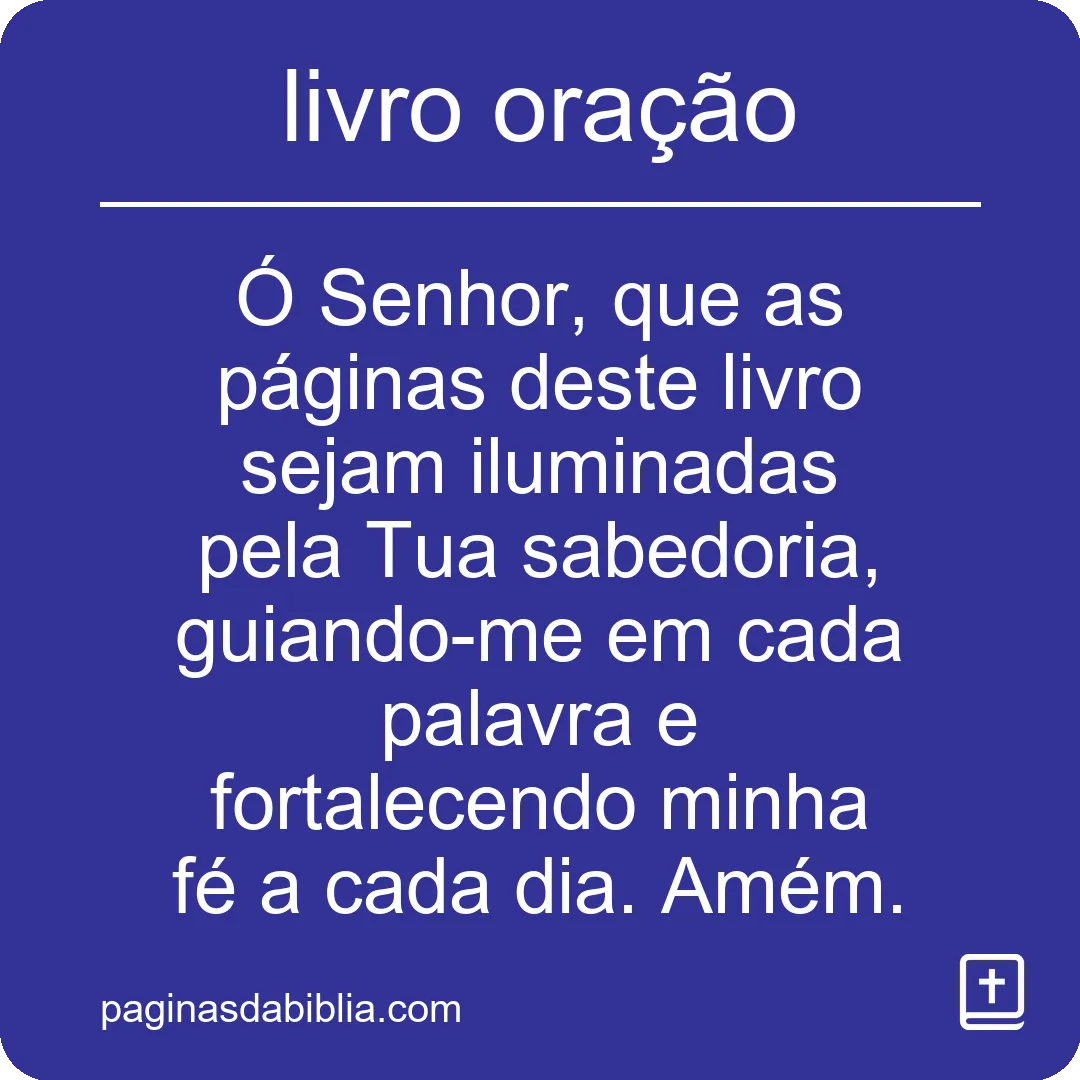 livro oração