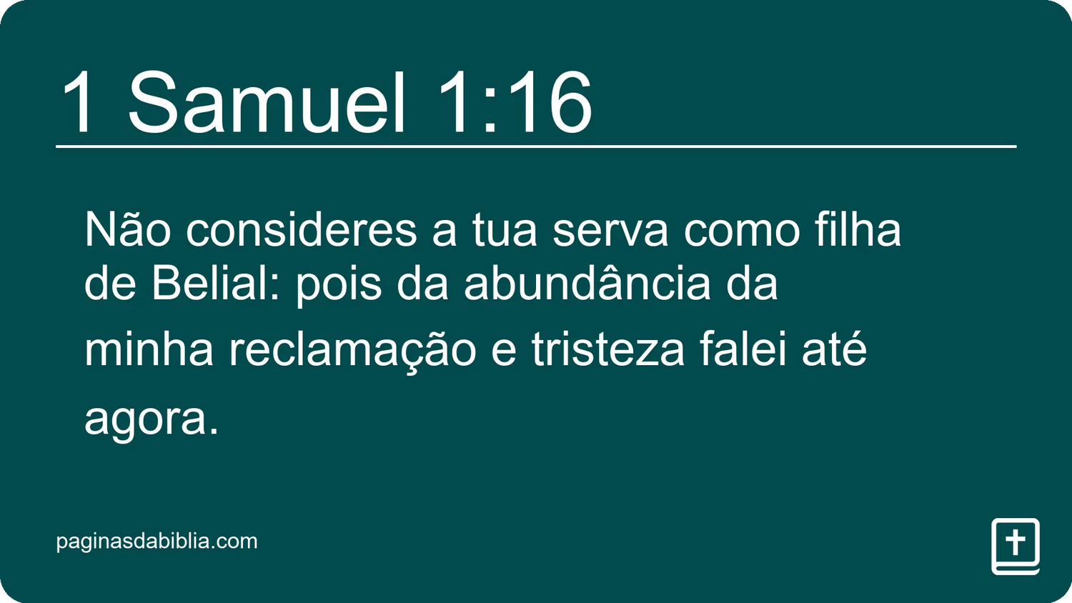 1 Samuel 1:16