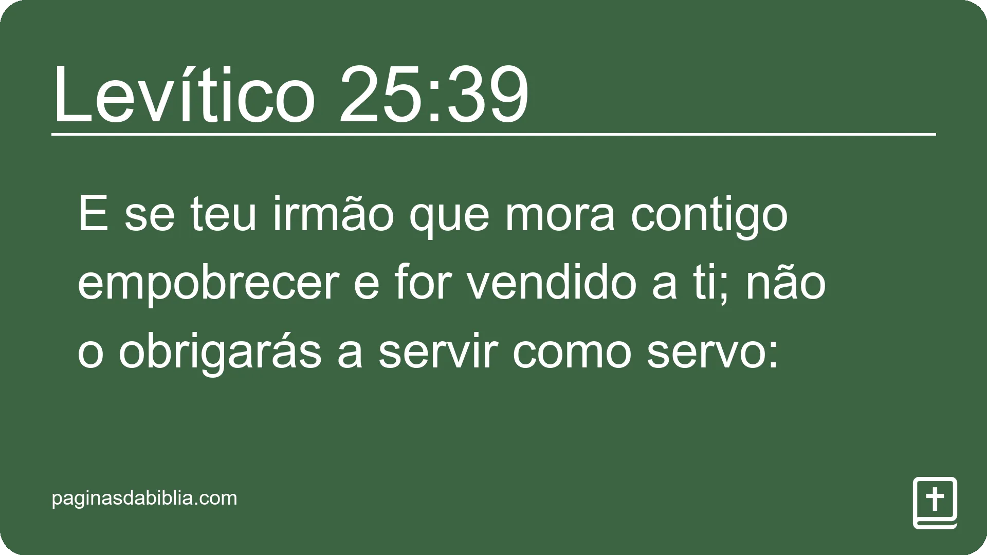 Levítico 25:39