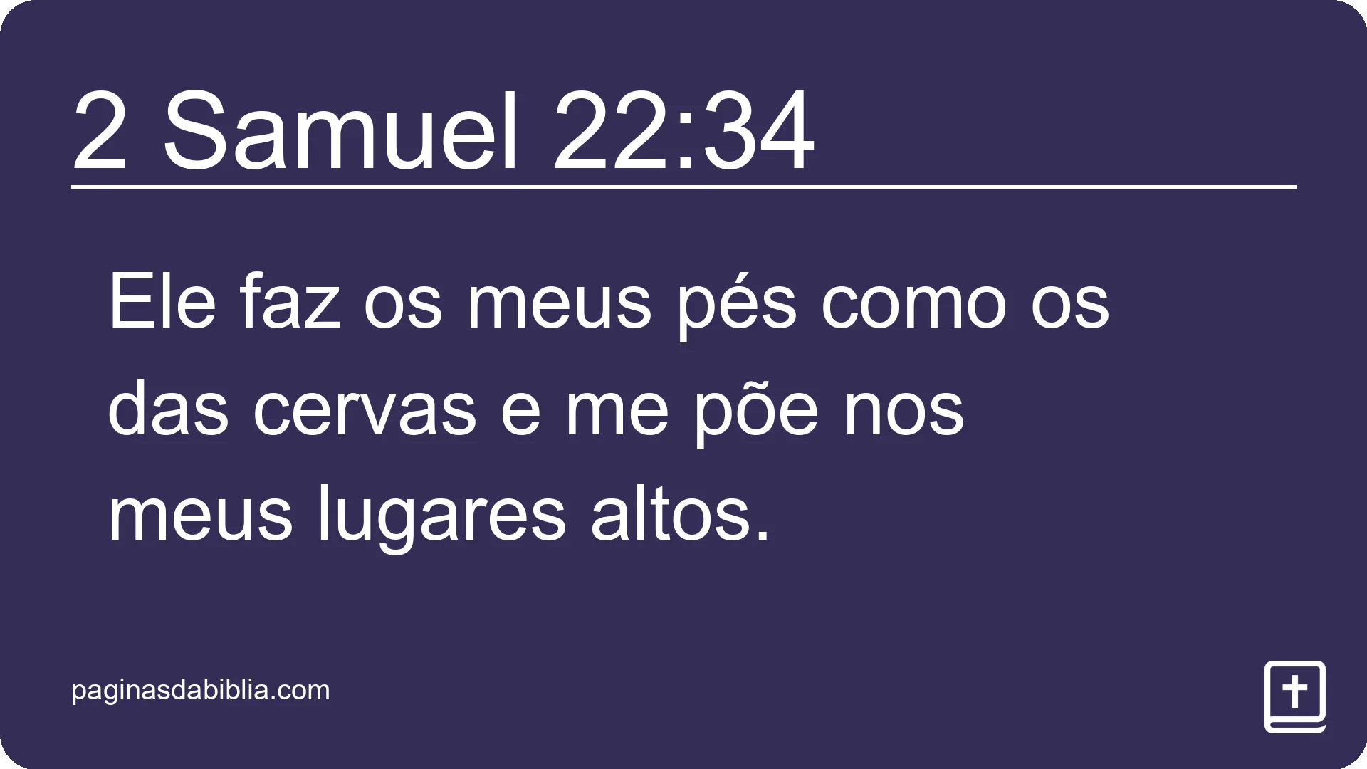 2 Samuel 22:34