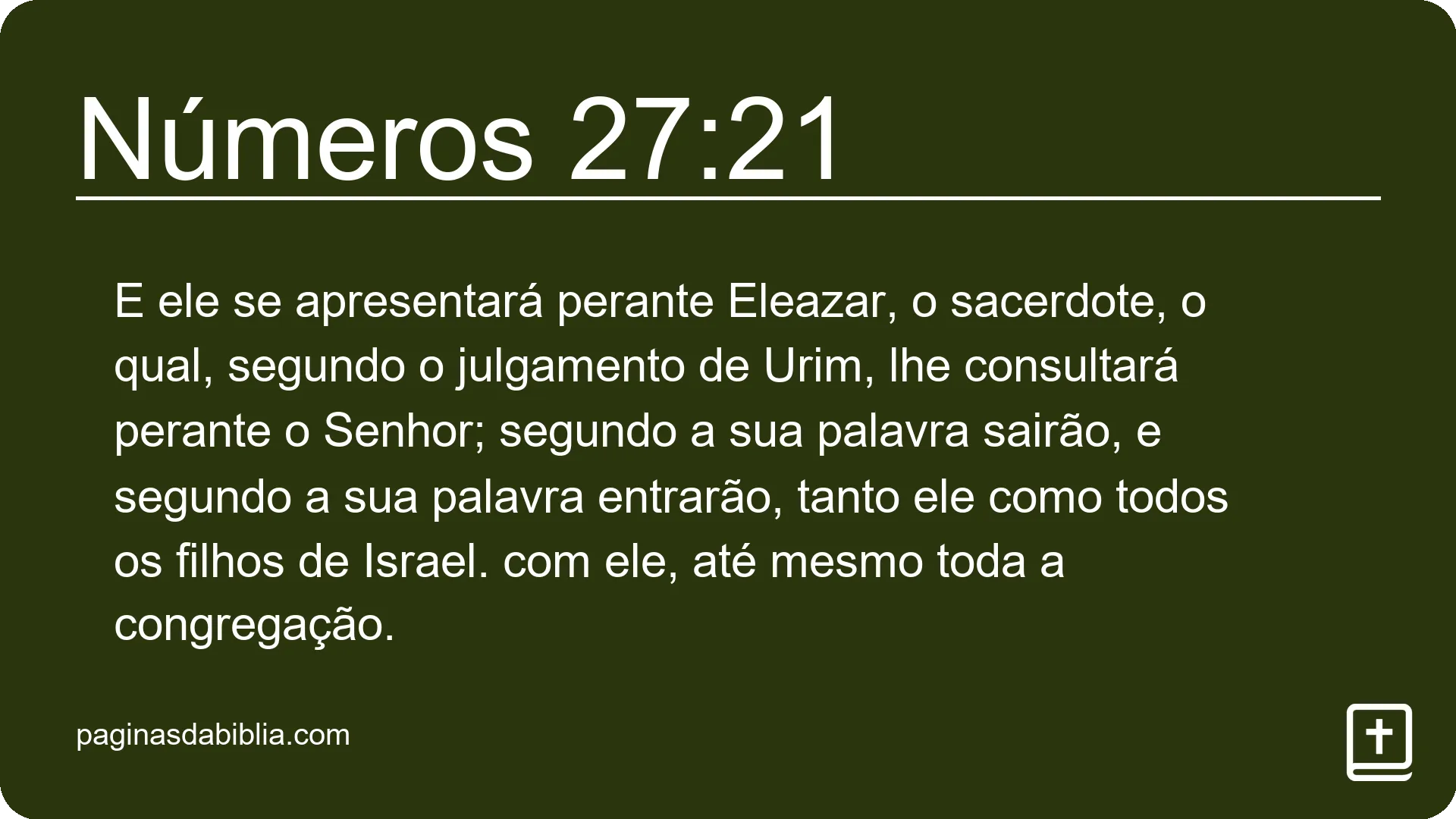 Números 27:21