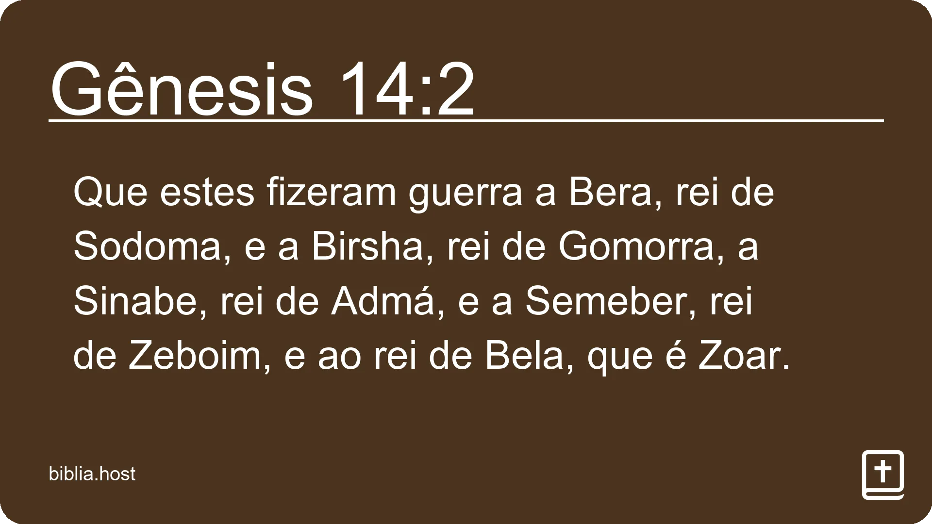 Gênesis 14:2