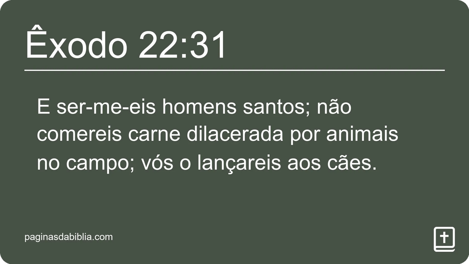 Êxodo 22:31