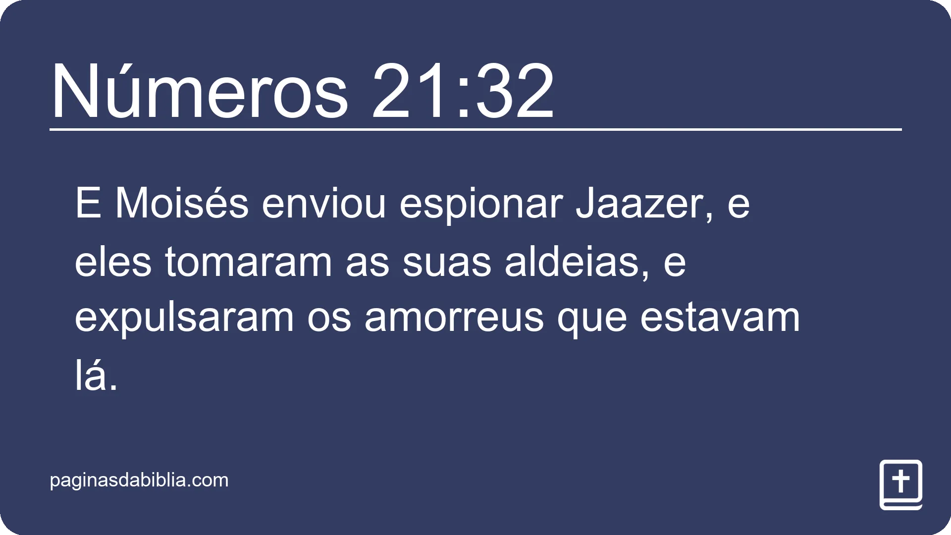 Números 21:32