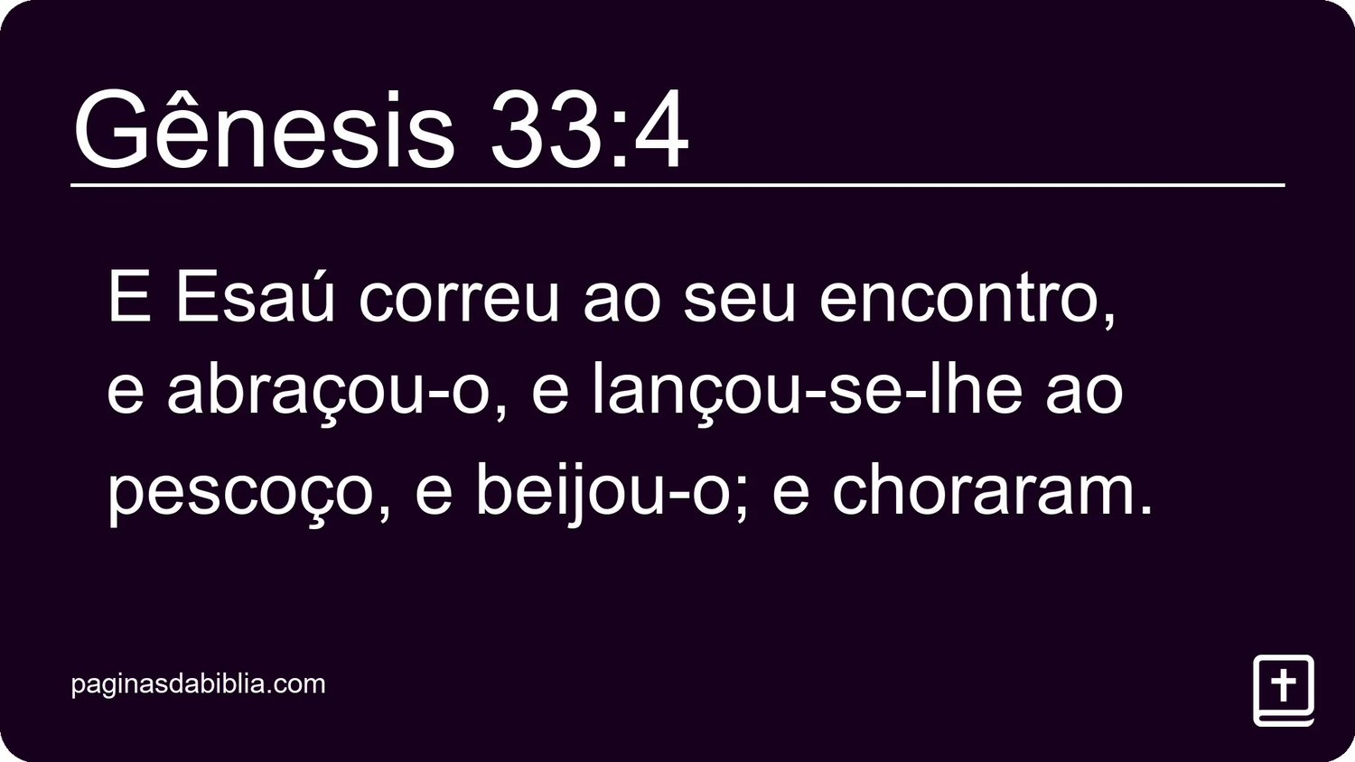 Gênesis 33:4