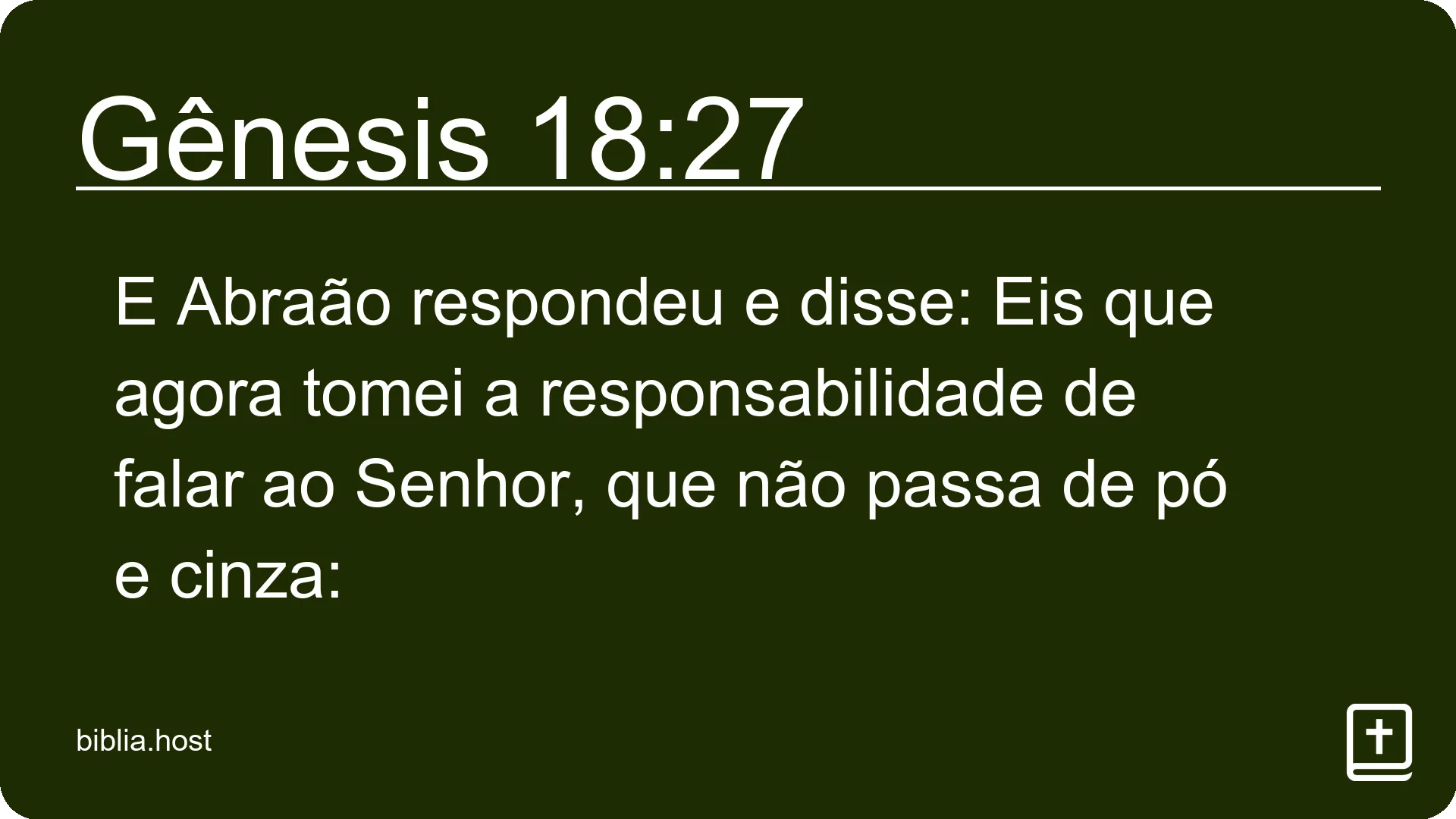 Gênesis 18:27