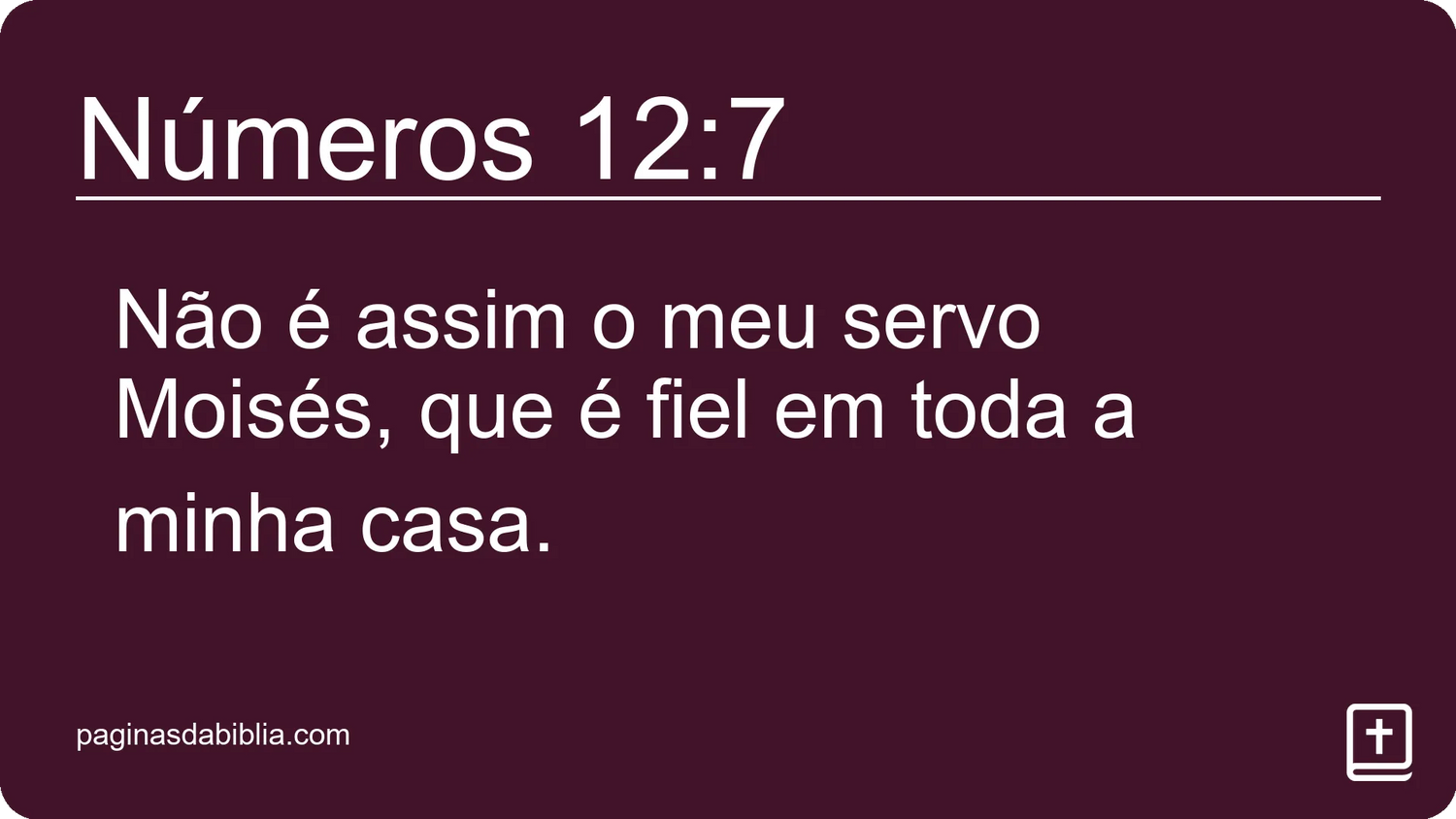 Números 12:7