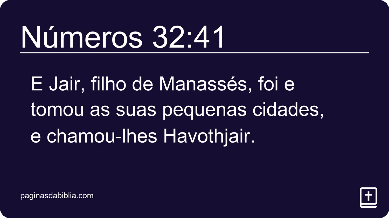 Números 32:41