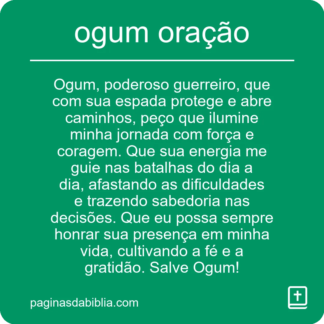 ogum oração