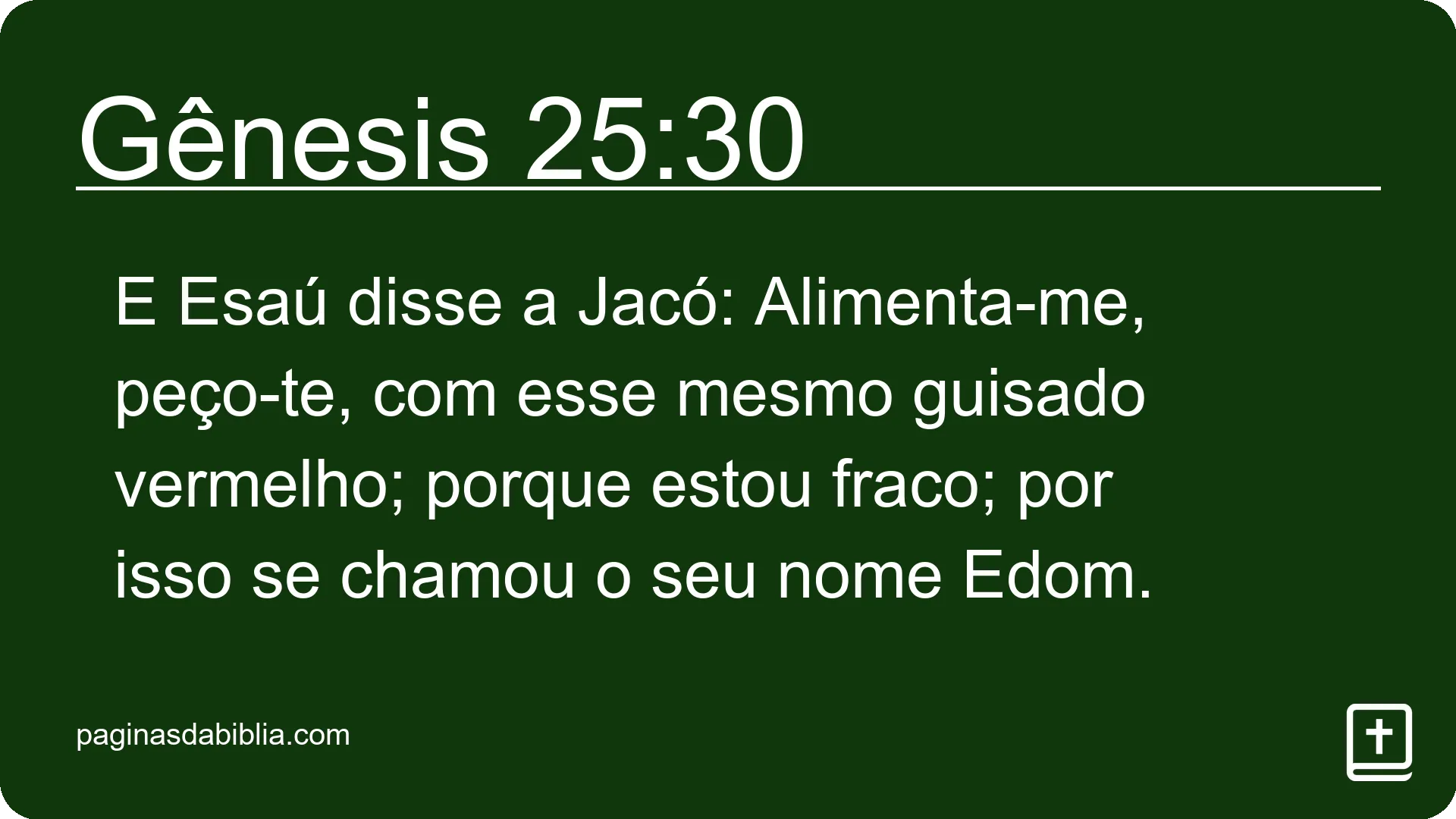 Gênesis 25:30