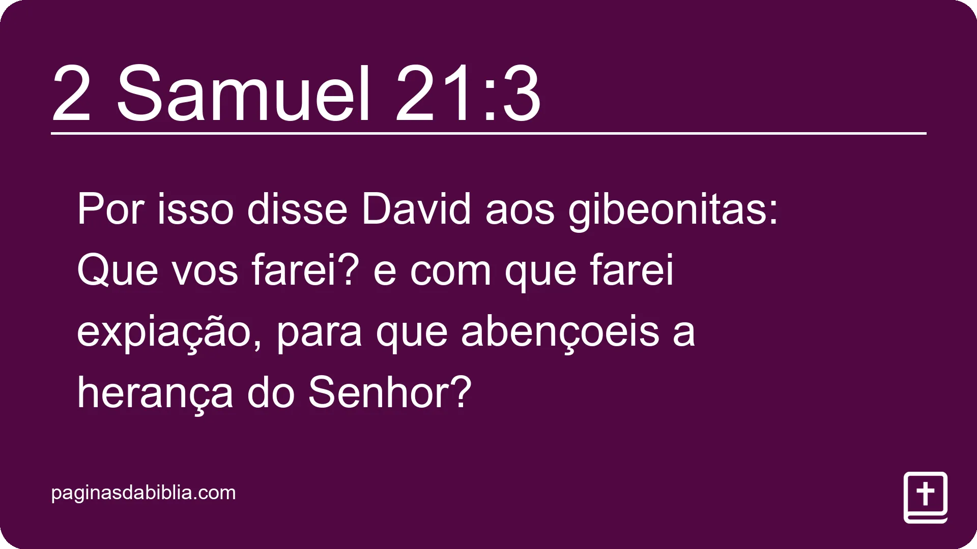 2 Samuel 21:3