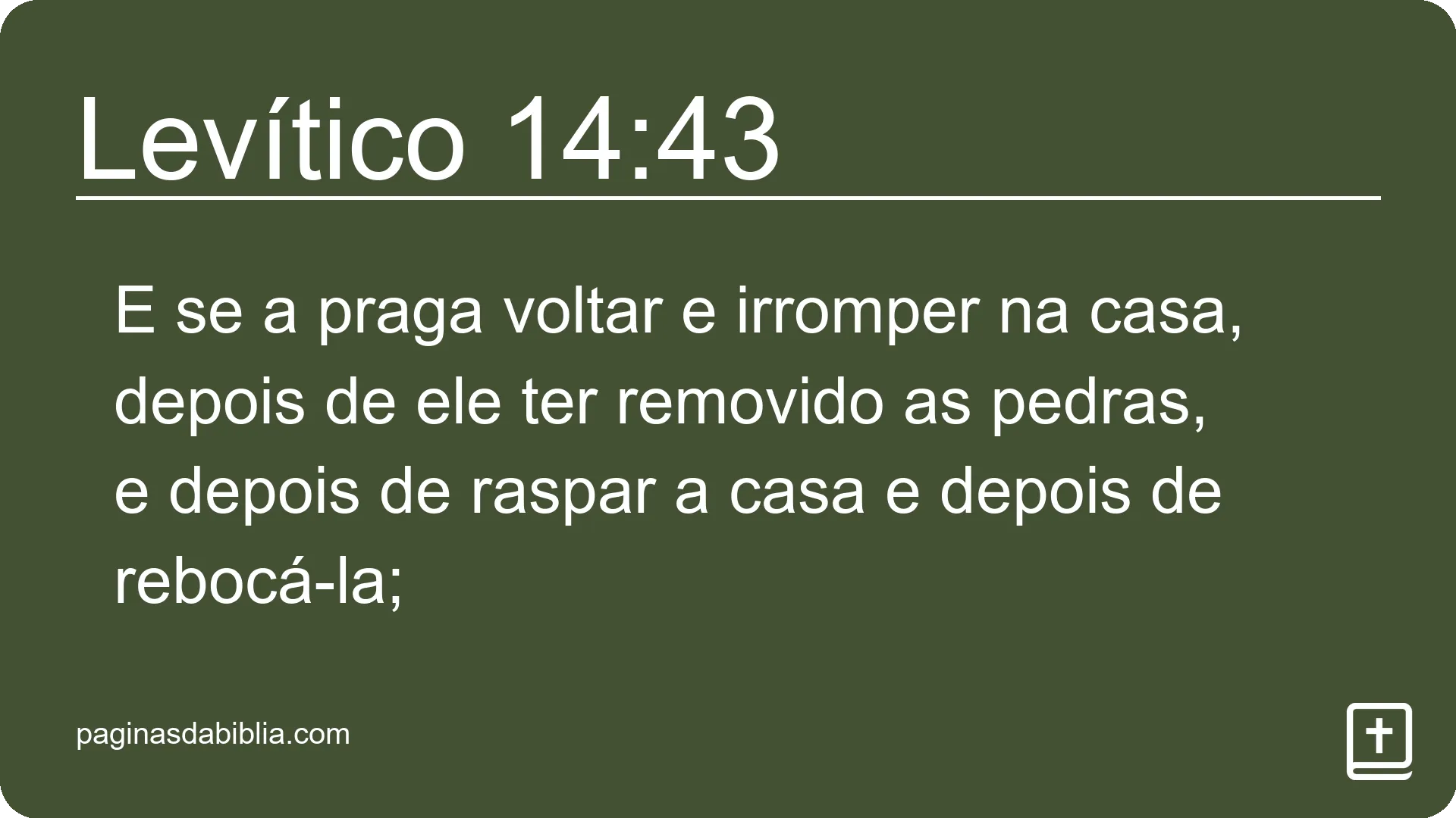 Levítico 14:43