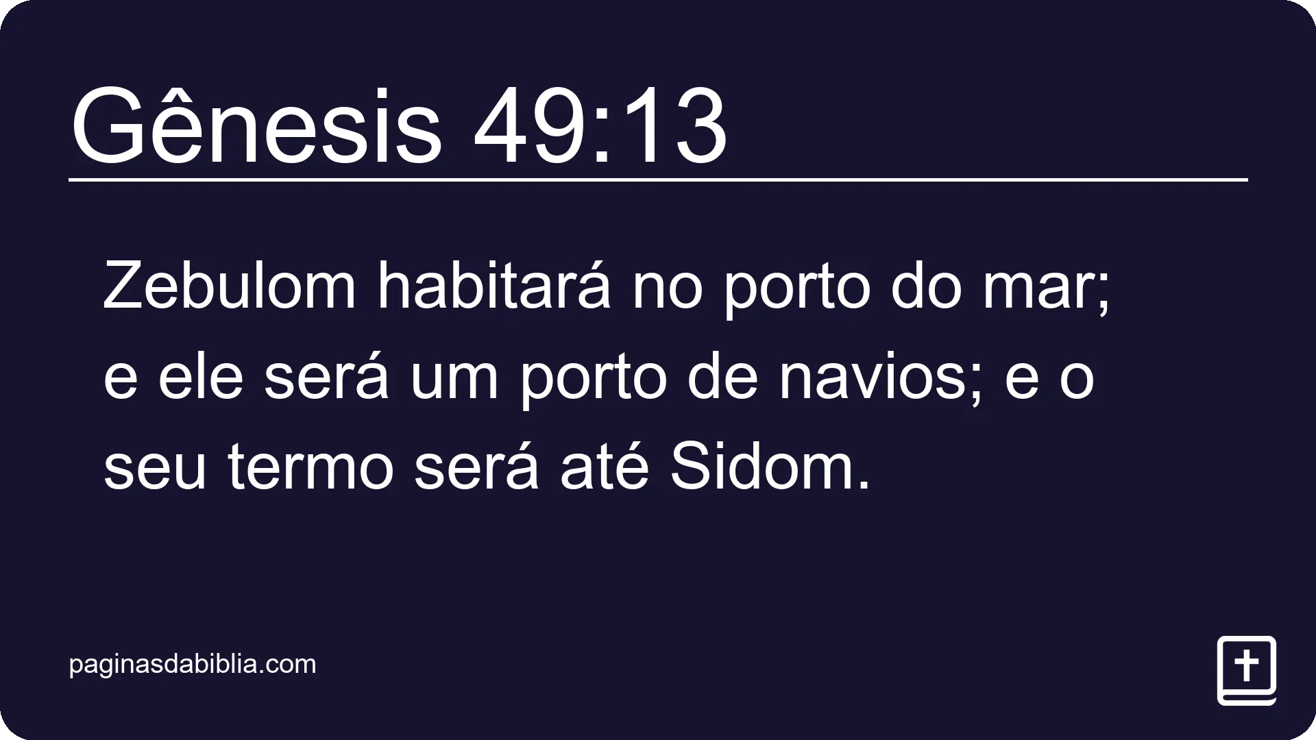 Gênesis 49:13