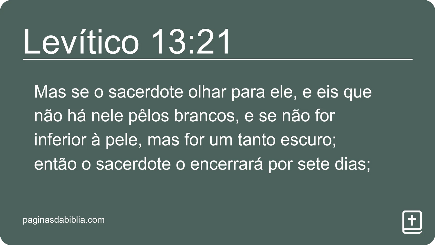 Levítico 13:21