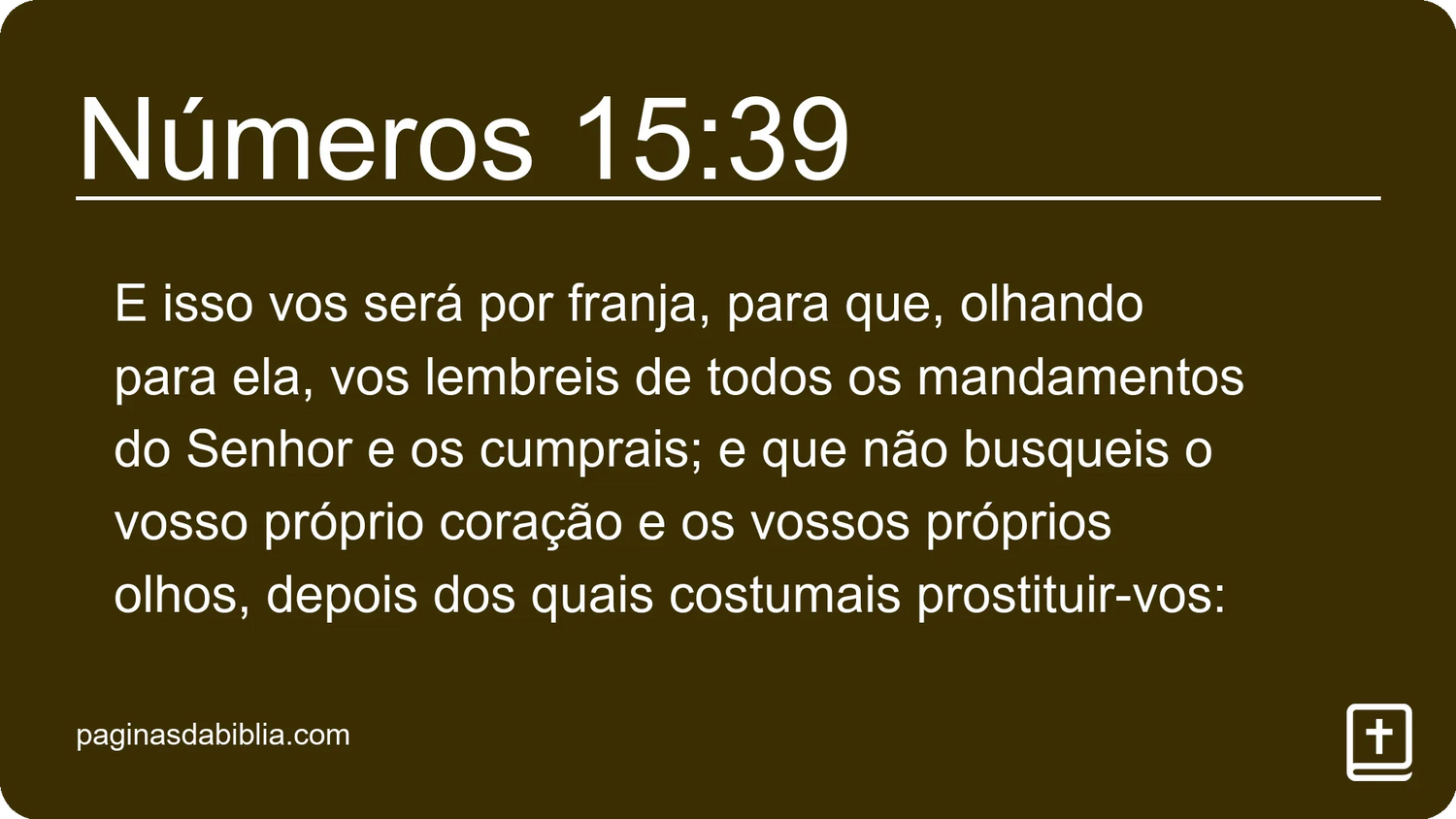 Números 15:39