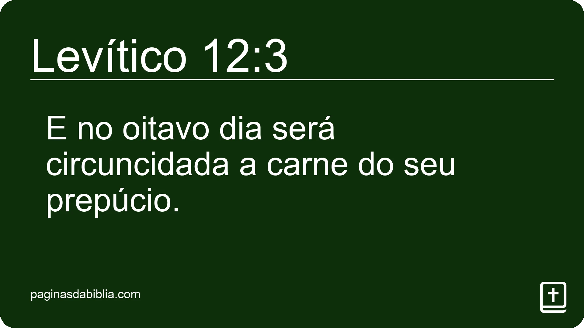 Levítico 12:3