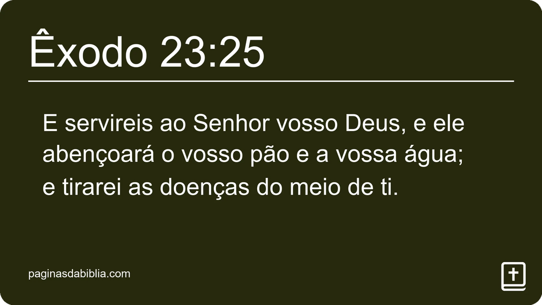 Êxodo 23:25