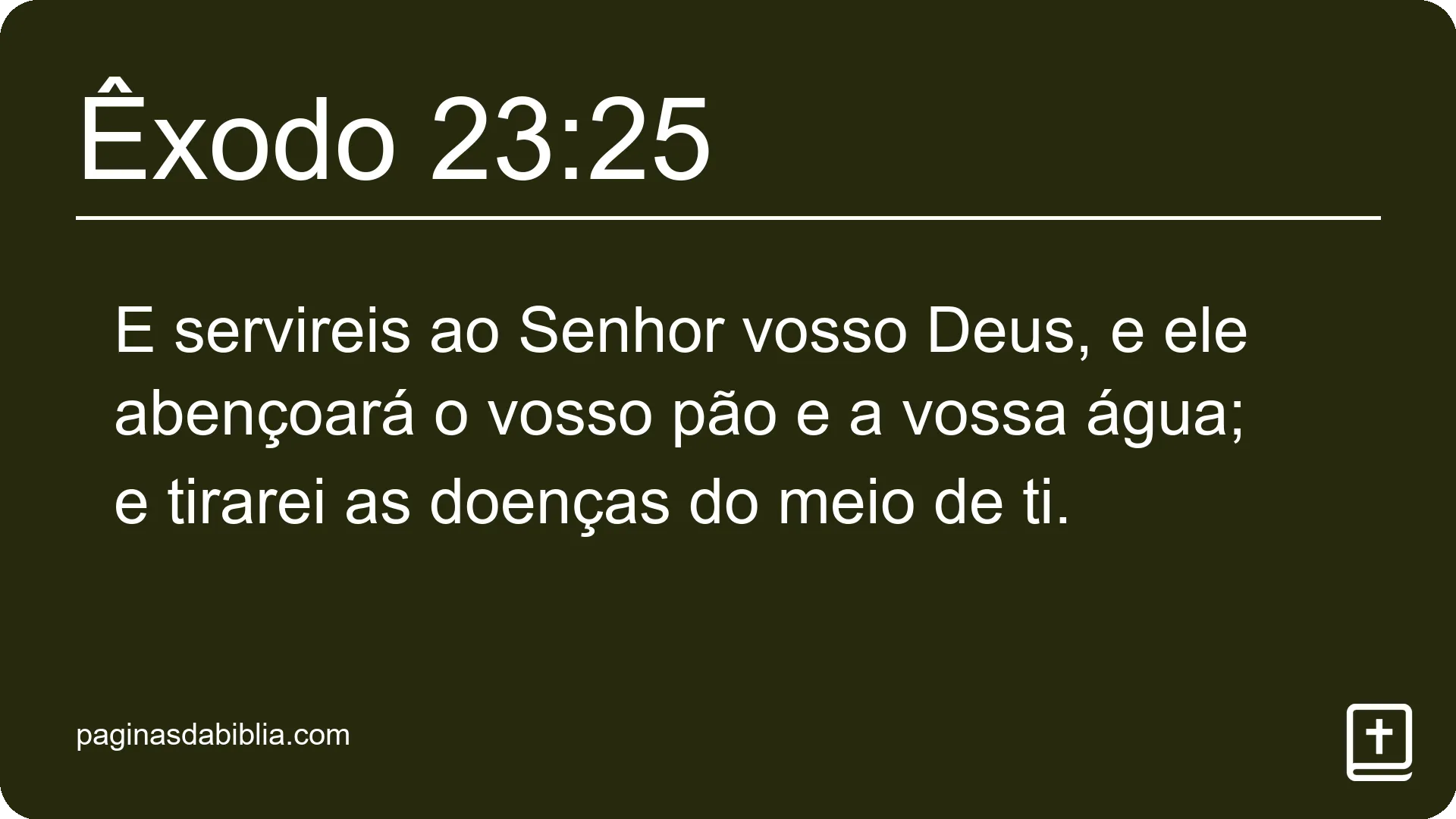 Êxodo 23:25