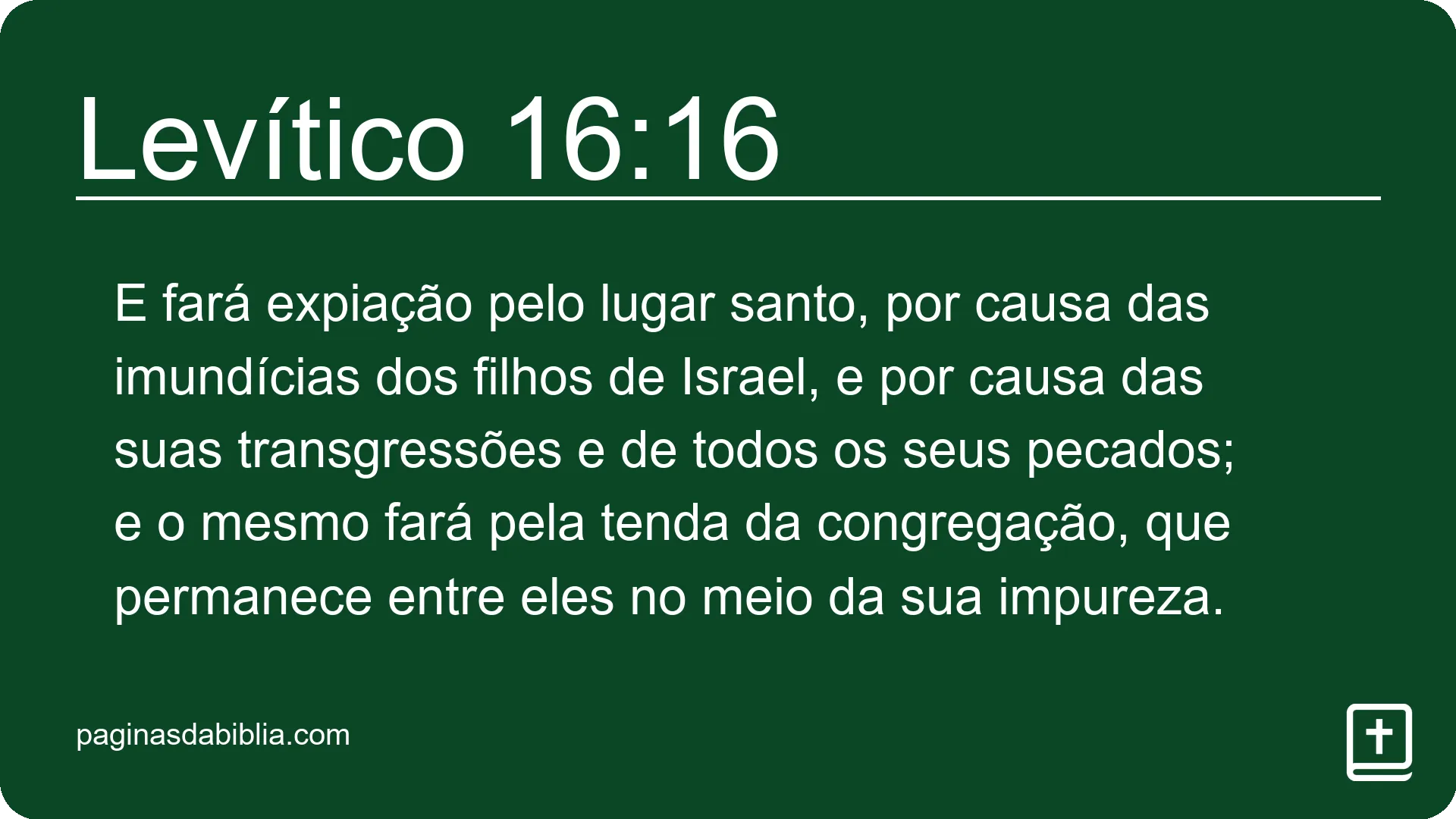 Levítico 16:16