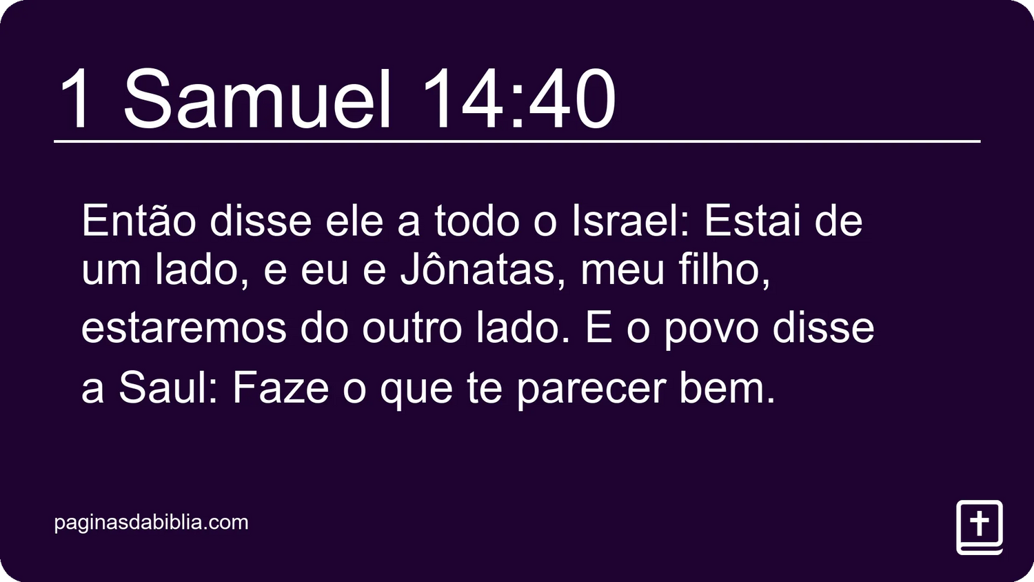 1 Samuel 14:40