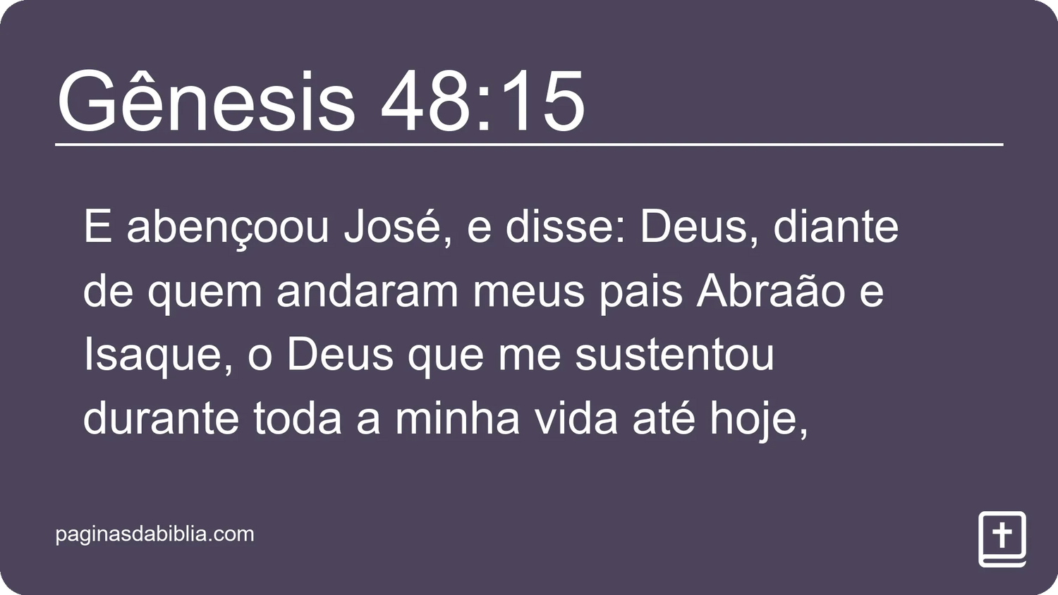 Gênesis 48:15