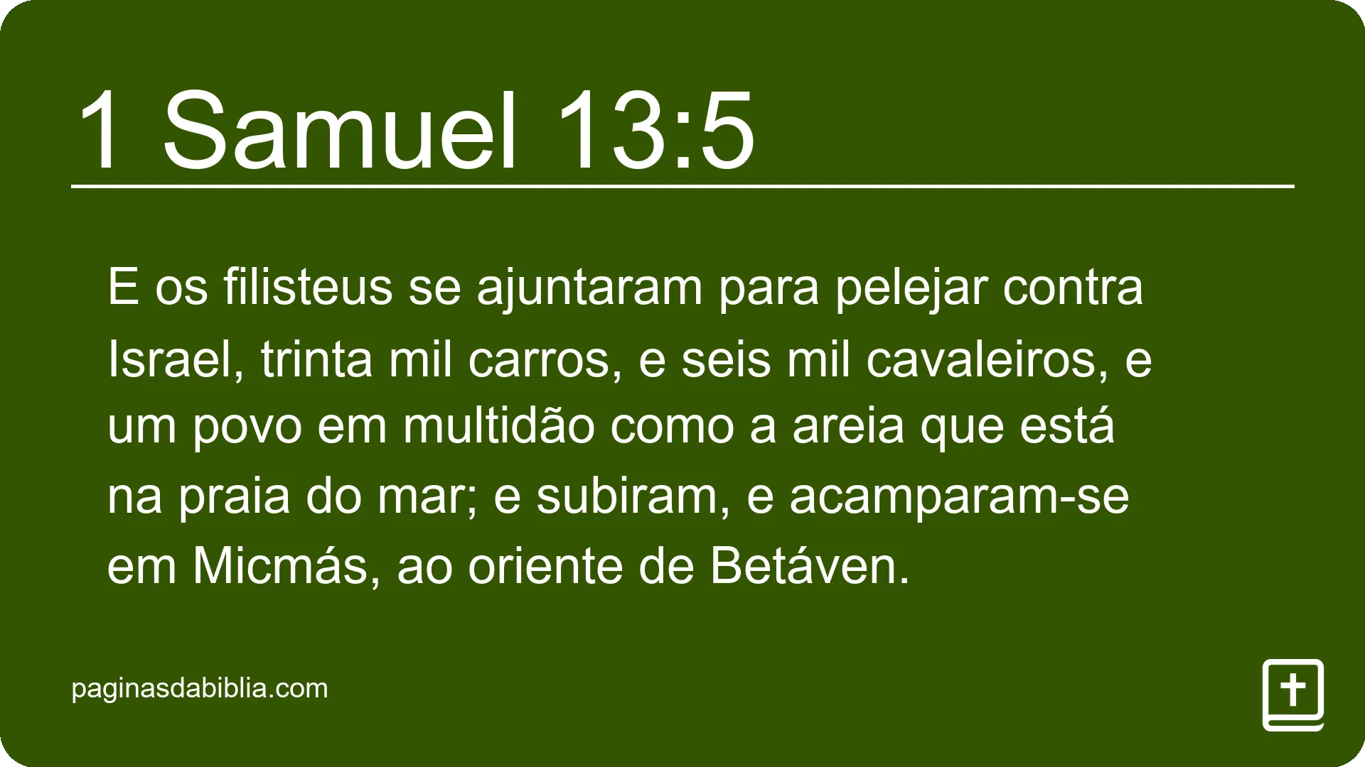 1 Samuel 13:5