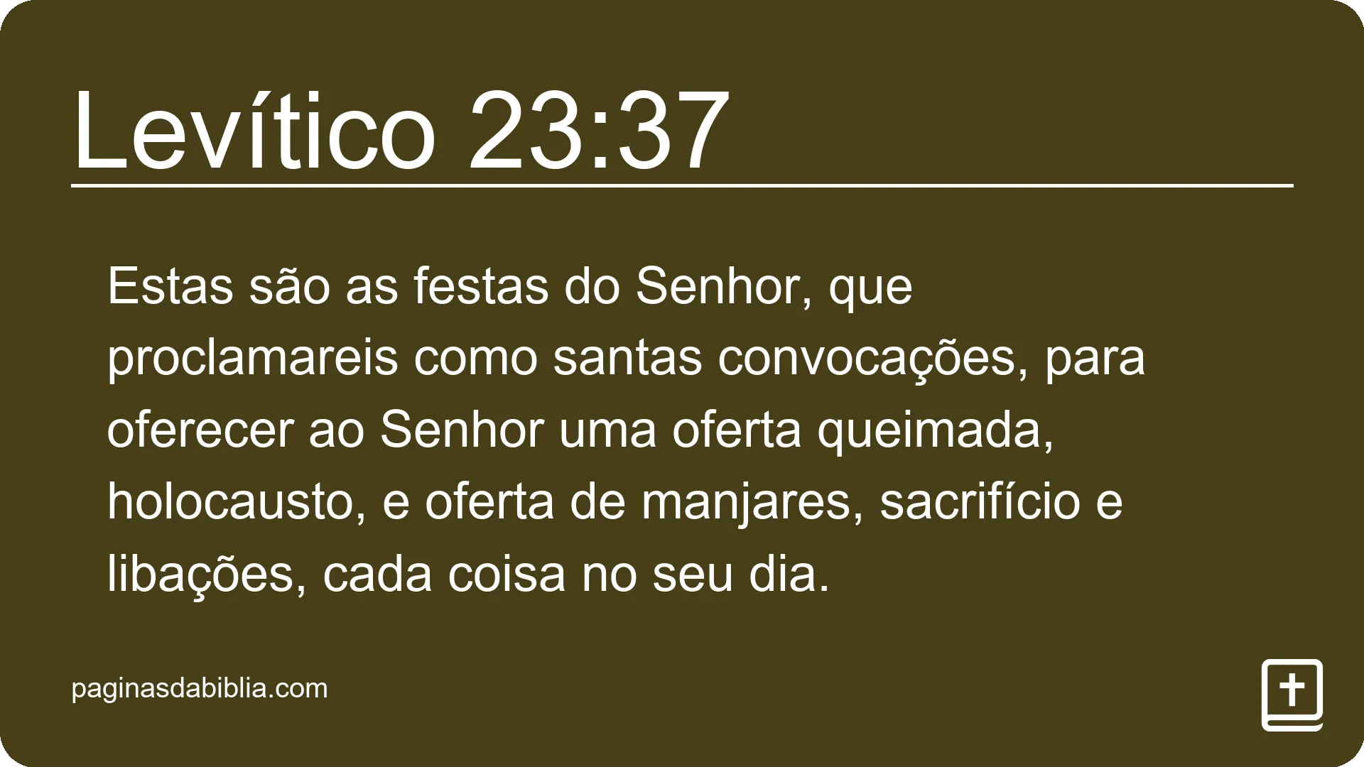 Levítico 23:37