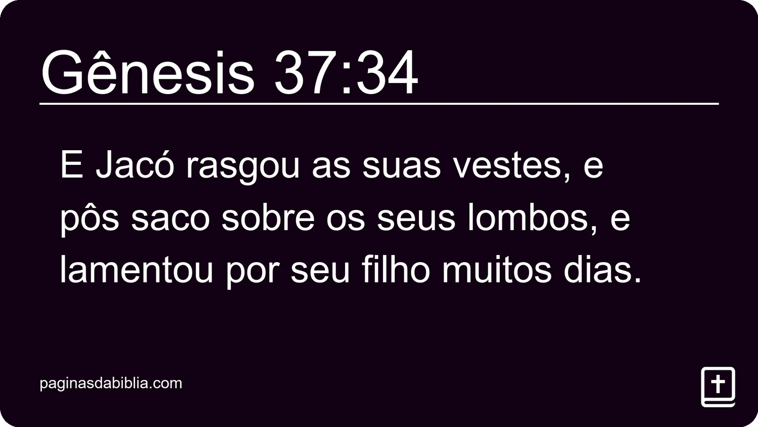 Gênesis 37:34